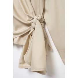 Summer Series Bowknot Decoration Poplin Shirt