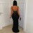 Velvet Sequined Party Dress Dress Rhinestone Strap Dress Sheath Dress Women