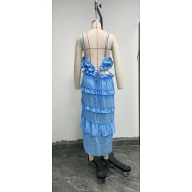 Dress Sequined Thailand Sanya Seaside Holiday Travel Beach Maxi Dress