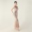 High Neck Fishtail Evening Dress Pearl Embroidery Sequined Crystal Diamond Decorations Red Carpet Wedding Cocktail Dress