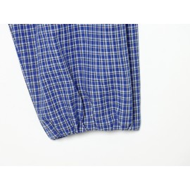 Women Clothing Elegant Bubble Long Sleeve Turtleneck Single Breasted Drawstring Plaid Shirt