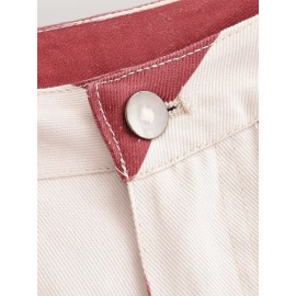Women Clothing Summer Retro Casual Loose Striped Tapered Jeans