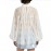 Summer Women Half Turtleneck Solid Color Lace Lantern Sleeve Blouse Lace Shirt Bottoming Top
