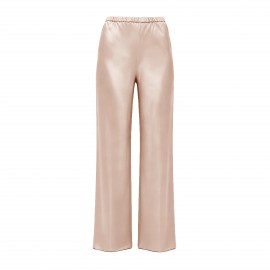 Women Clothing Imitation Acetate Satin Wide Leg Pants Boutique High Waist Elastic Drape Solid Color Trousers for Women