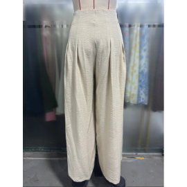 High Waist Drooping Old Money Slimming Wide Leg Small Culottes Korean Casual Summer Joker Women Pants