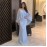 Spring Summer Women Sexy off the Shoulder Sequin Dress Ball Dress