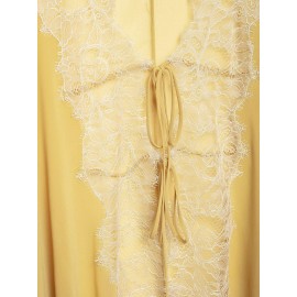 Women Clothing Fashionable Stitching Lace Shirt