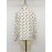 Vintage Loose Collared Polka Dot Long Sleeve Shirt Women