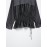 Autumn Women Clothing Fashionable All Match Long Sleeve round Neck Double Breasted Vertical Shirt Top