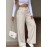 Casual Office Faux Waist Drawstring Suit Wide Leg Bottoms Women Clothing Autumn Winter