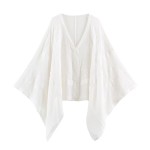 Women Clothing Autumn Design Cloak Shirt